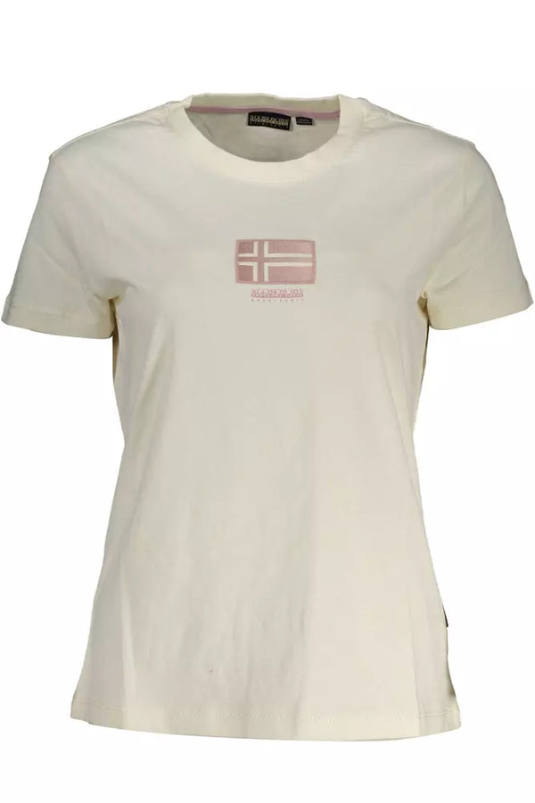 Chic White Logo T -Shirt mit einzigartigem Druck