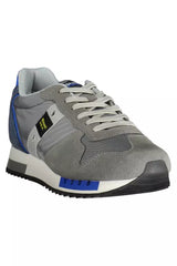 Eleganti sneaker sportive grigie con accenti contrastanti