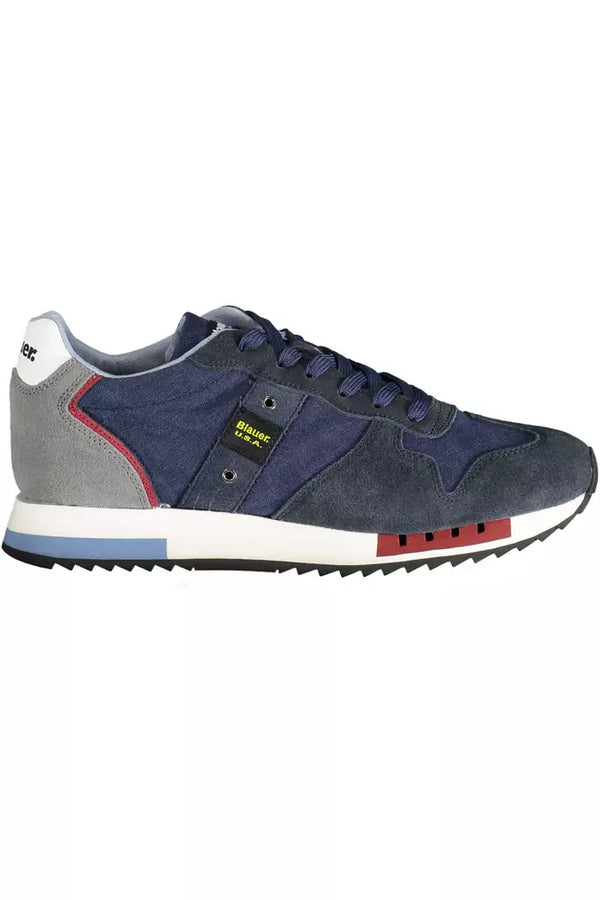 Sneaker sportive blu chic con accenti contrastanti