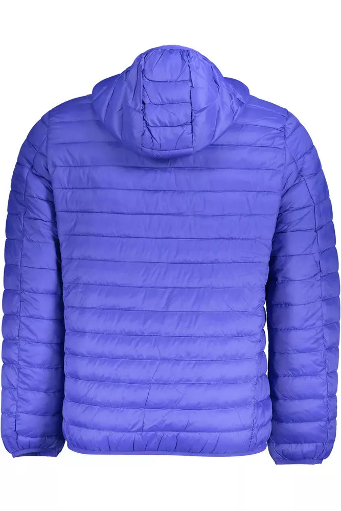 Veste à capuche en polyamide bleu élégant