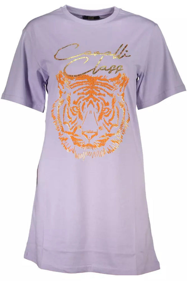 Elegante tee a maniche corte viola