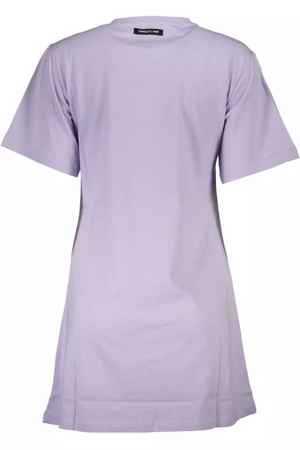 Elegante tee a maniche corte viola