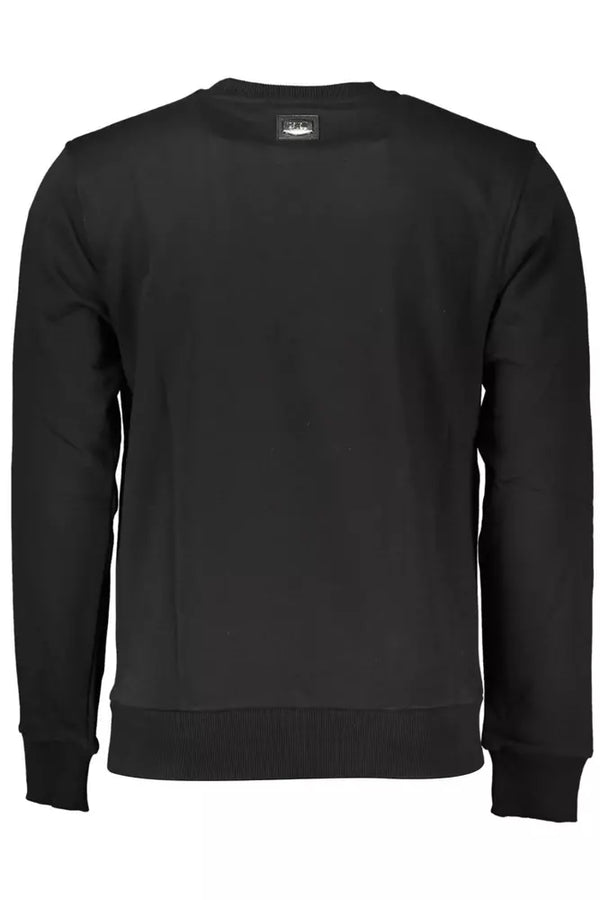 Raffinierter gestickter schwarzer Pullover