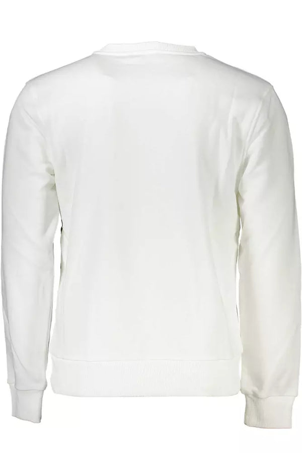 Sweat-shirt brossé blanc élégant avec imprimé logo