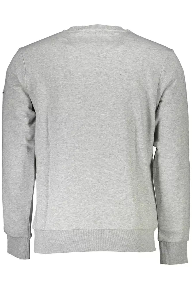 Chic Grey Crew Neck Examerated Selda