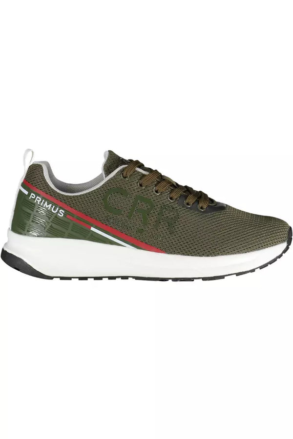 Contrasto verde Sneaker sportivi allacciati