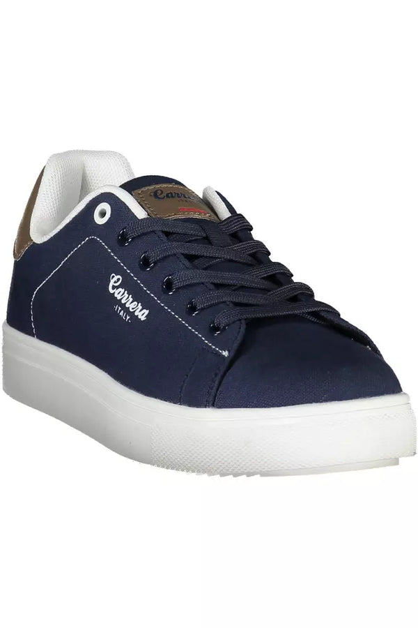 Sneaker blu eleganti con accenti di eco-inola