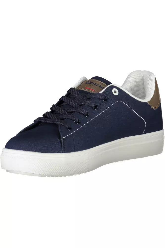 Sneaker blu eleganti con accenti di eco-inola