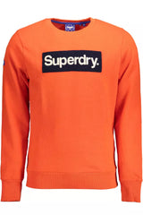 Lebendiges orange gestickter Sweatshirt