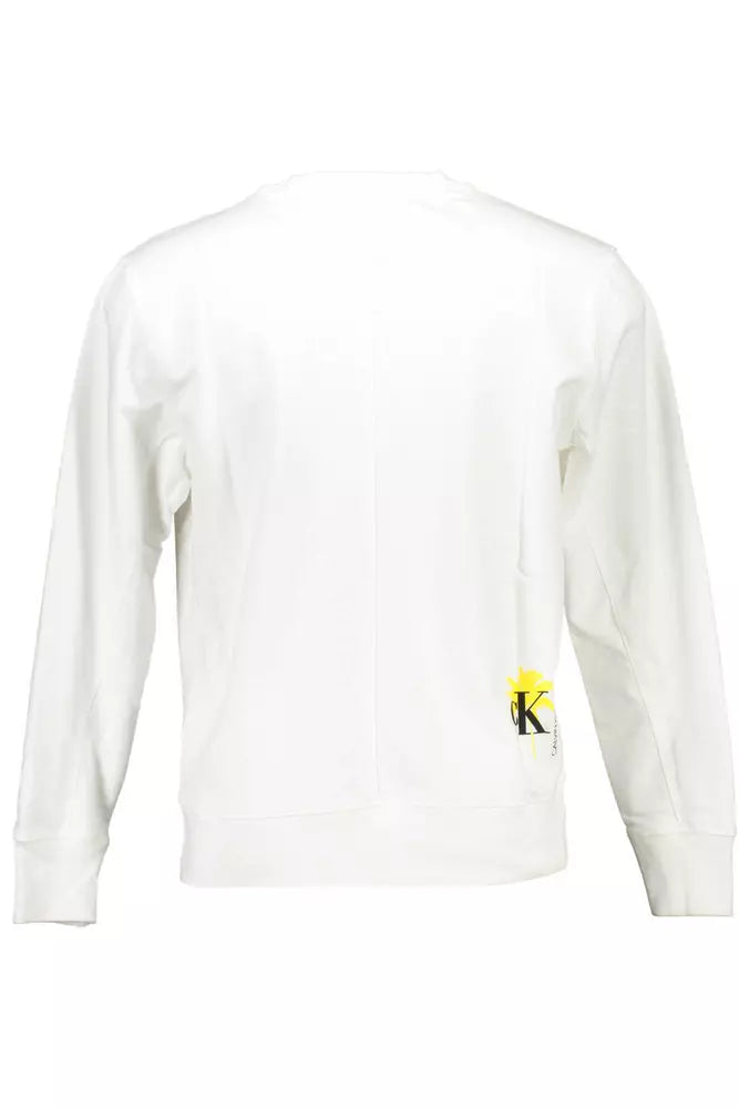 Organic Cotton Logo Sweatshirt in White