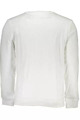 Schlankes weißes Crewneck -Sweatshirt