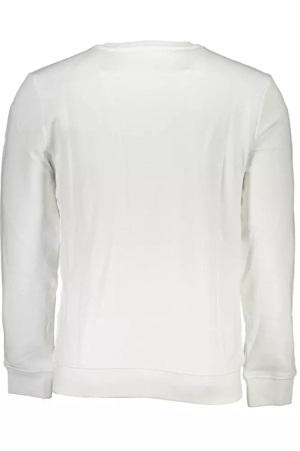 Schlankes weißes Crewneck -Sweatshirt