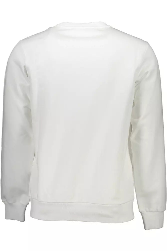 Sweat à coton imprimé blanc croustillant