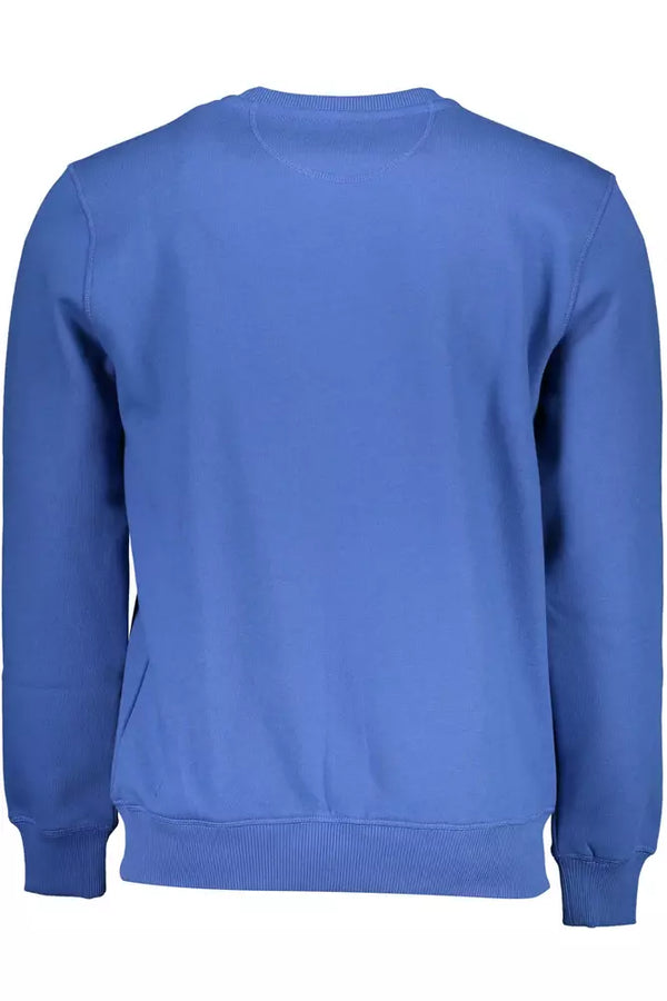 Chic Marine Blue Round Neck Pullover