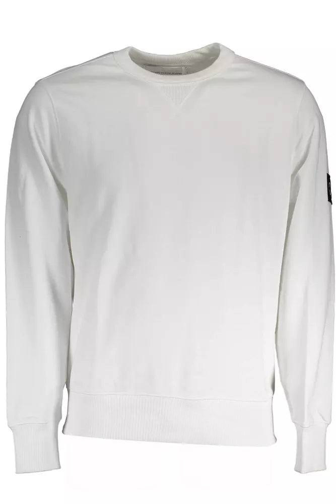 White Cotton Men Sweater