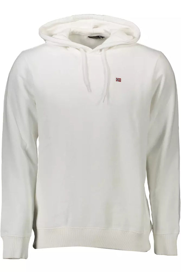 Sudadera blanca con capucha blanca