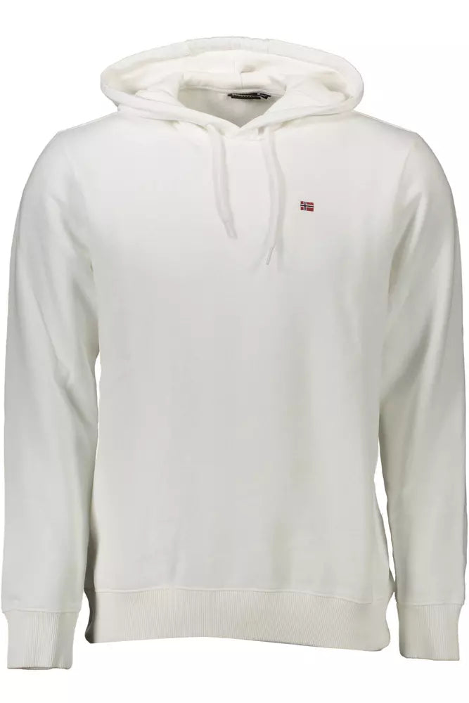 Chic White Kapuzen -Sweatshirt