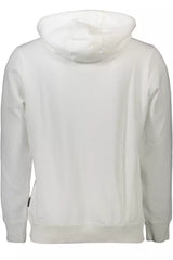 Chic White Kapuzen -Sweatshirt