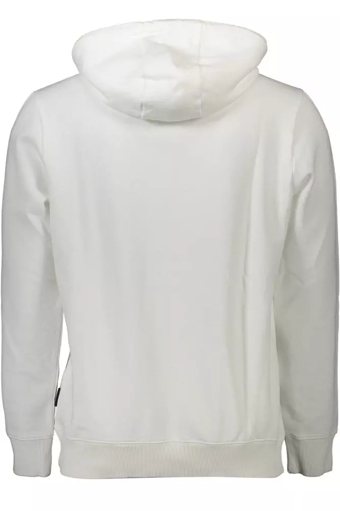 Sudadera blanca con capucha blanca