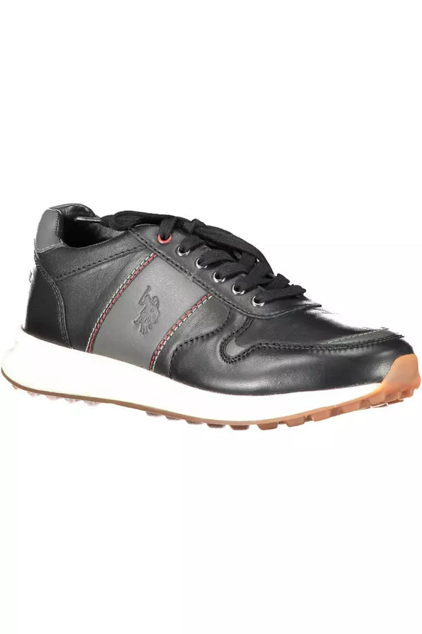 Sneaker sport in pelle nera eleganti