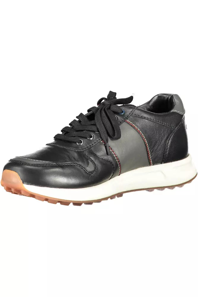 Sneaker sport in pelle nera eleganti