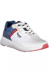 Eleganti sneaker allacci bianchi con accenti contrastanti