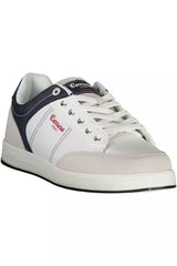 Sneaker sportive bianche eleganti con accenti contrastanti