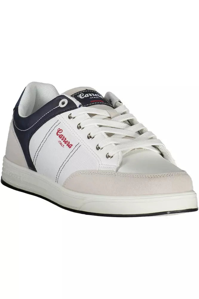 Sneaker sportive bianche eleganti con accenti contrastanti