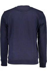 Classic Crew-Neck Blue Cotton Sweatshirt