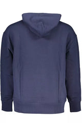 Blue Cotton Men Sweater