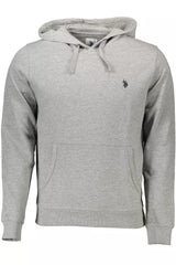 Classic Hooded Gray Cotton Sweatshirt