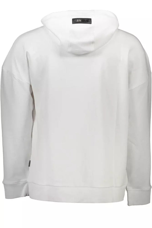 White Cotton Men Sweatshirt