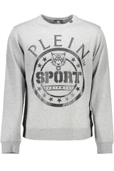 Sleek Gray Long-Sleeved Sweatshirt