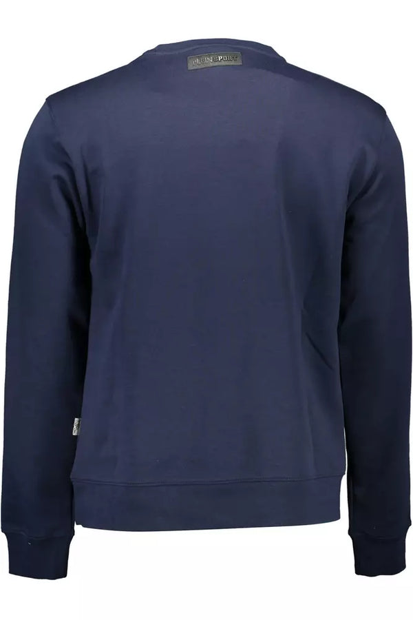 Sportlich blaues kontrastierendes Sweatshirt