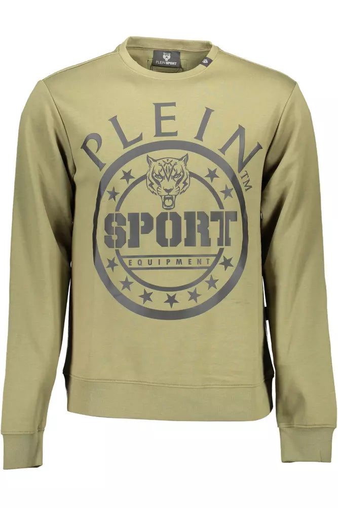 Sweat-shirt de logo en coton vert