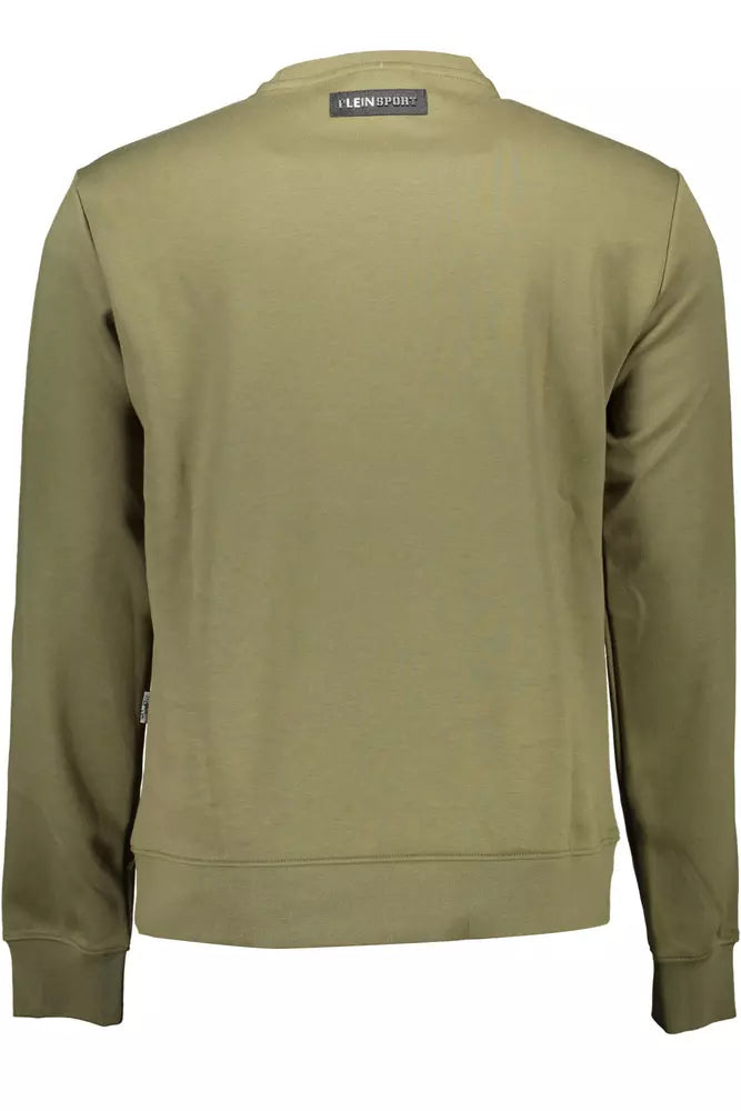 Sweat-shirt de logo en coton vert