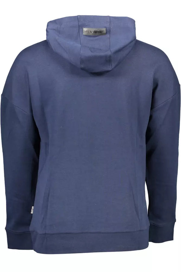 Athletic Chic Hooded Blue Sweatshirt