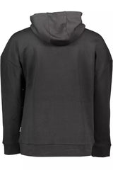 Sporty Chic Hooded Sweatshirt with Bold Details