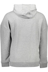 Sweat à capuche gris élégant avec des contrastes audacieux