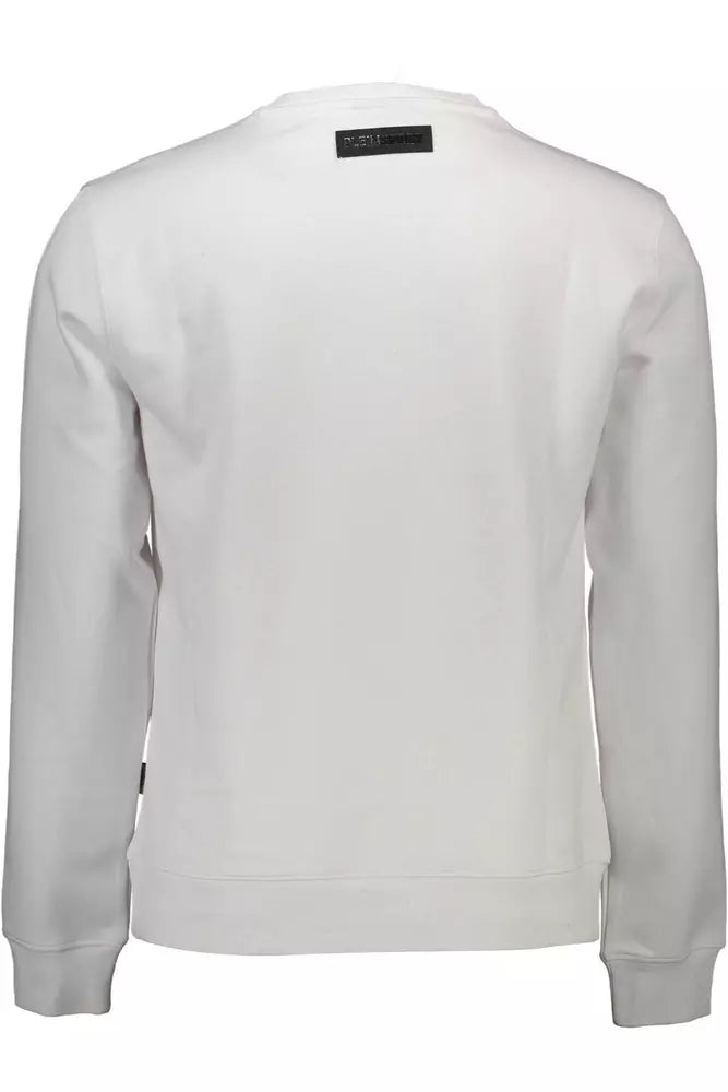 Sudadera gráfica blanca elegante para hombres