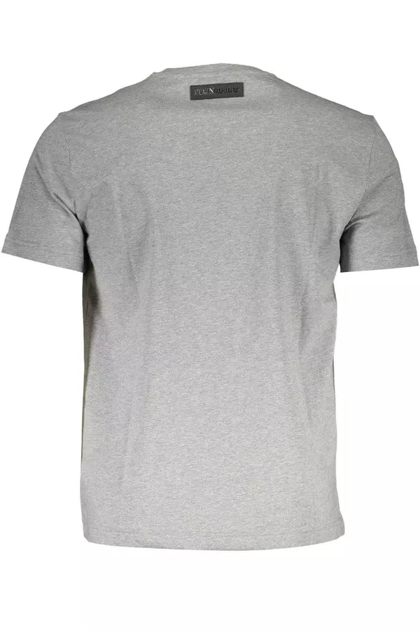 Gray Cotton Men T-Shirt