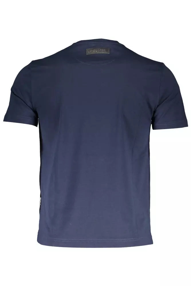 Schnittblau gedruckter Crew -Nacken -T -Shirt