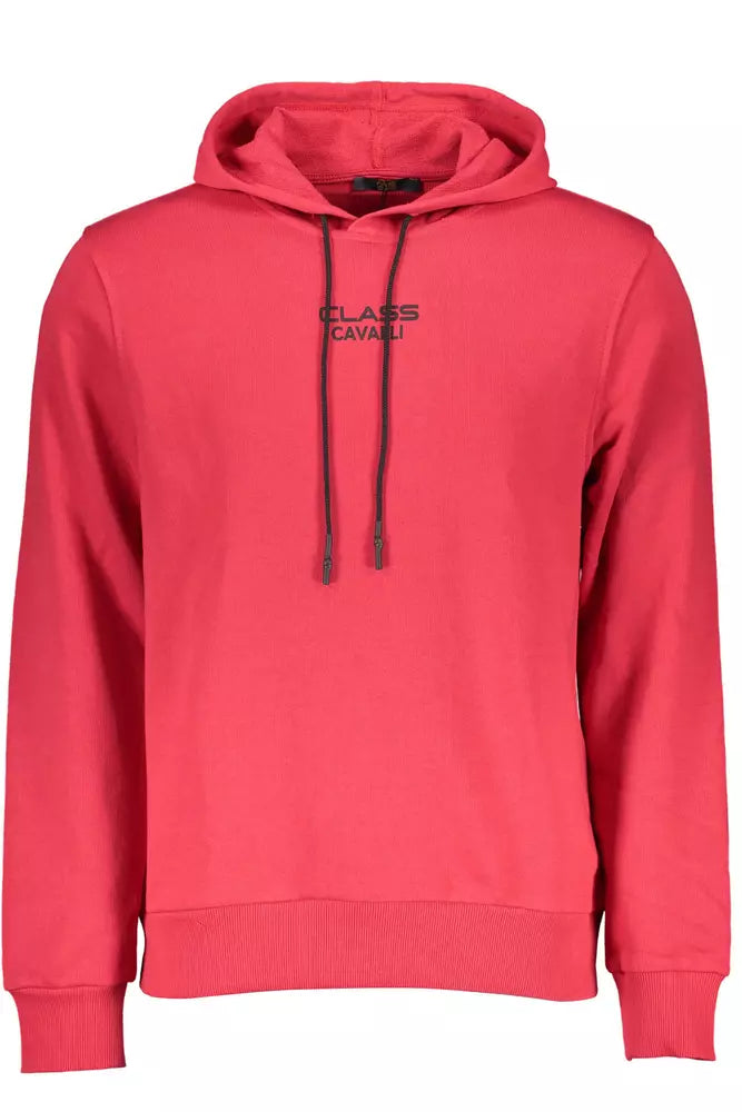 Sudadera con capucha rosa elegante con logotipo