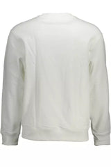 Elegant White Cotton Sweater for Men