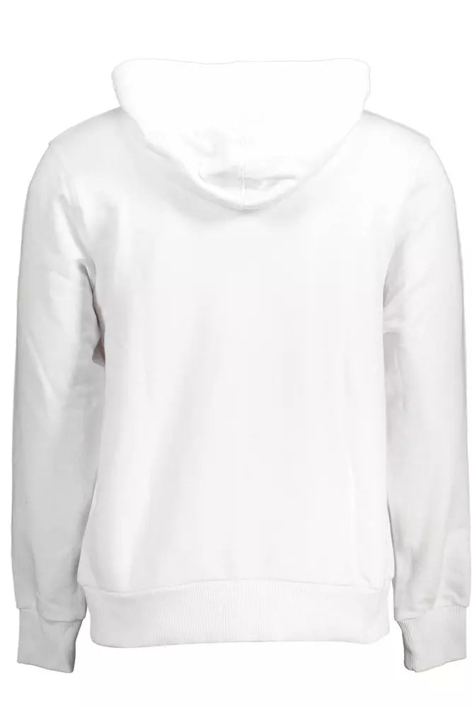 Sweat à coton à capuche blanche chic