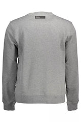 Sudadera de manga larga gris sofisticada