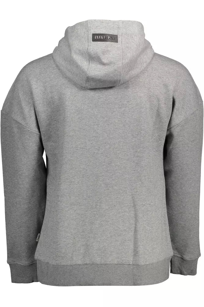 Sweat à capuche gris élégant avec des accents audacieux