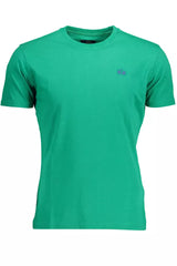 Tee logo ricamato verde regale