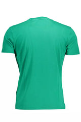 Tee logo ricamato verde regale