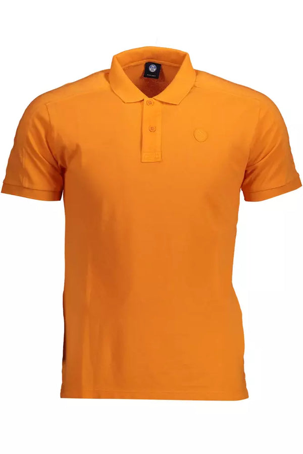 Sonnenuntergang Orange kurzärmelige Poloshirt